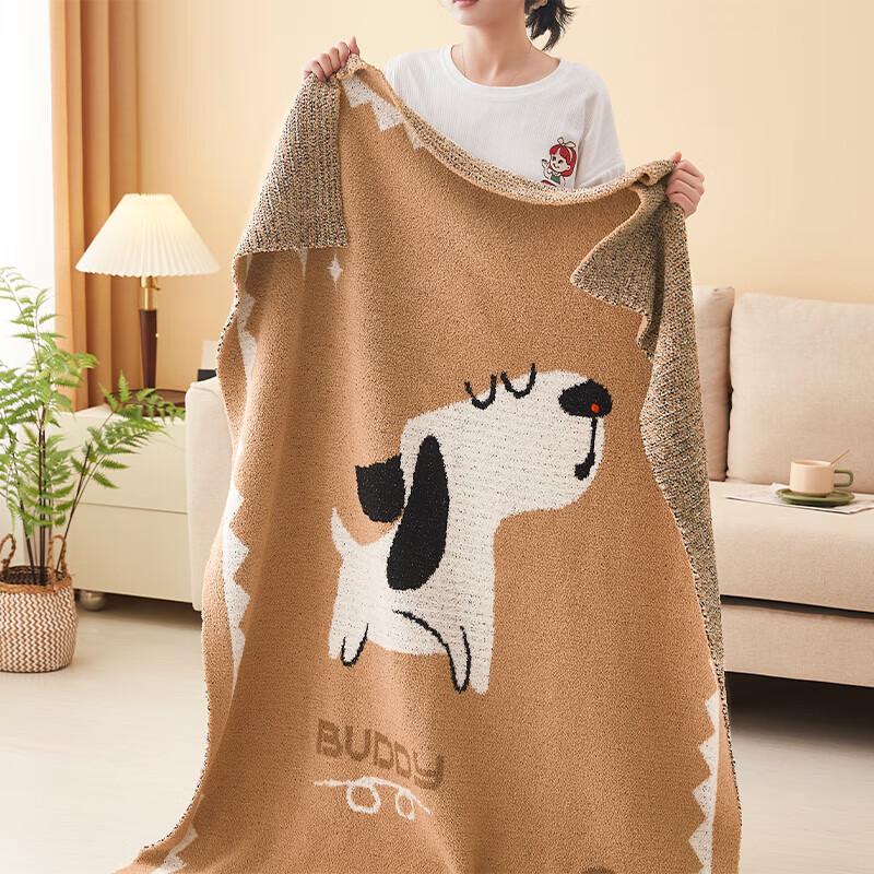

Dog and Starry Sky Snowflake Fleece Blanket