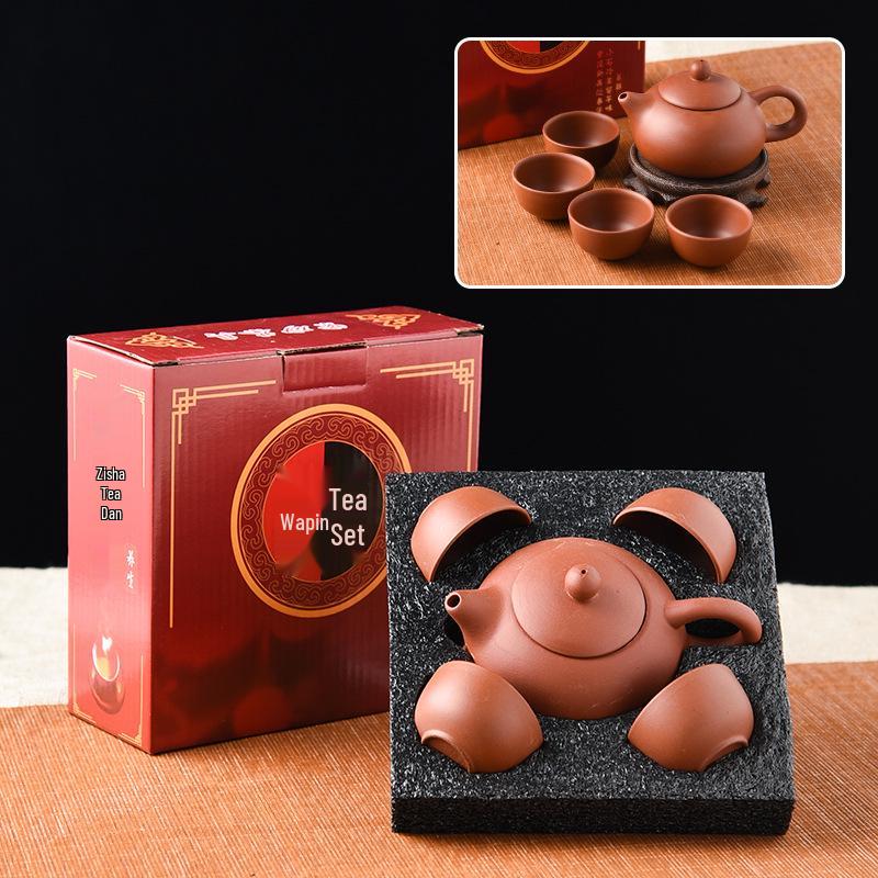 

Zisha Teapot Set: Ceramic Kung Fu Tea Set with Logo Customization - National Trend Style Gift Promotion