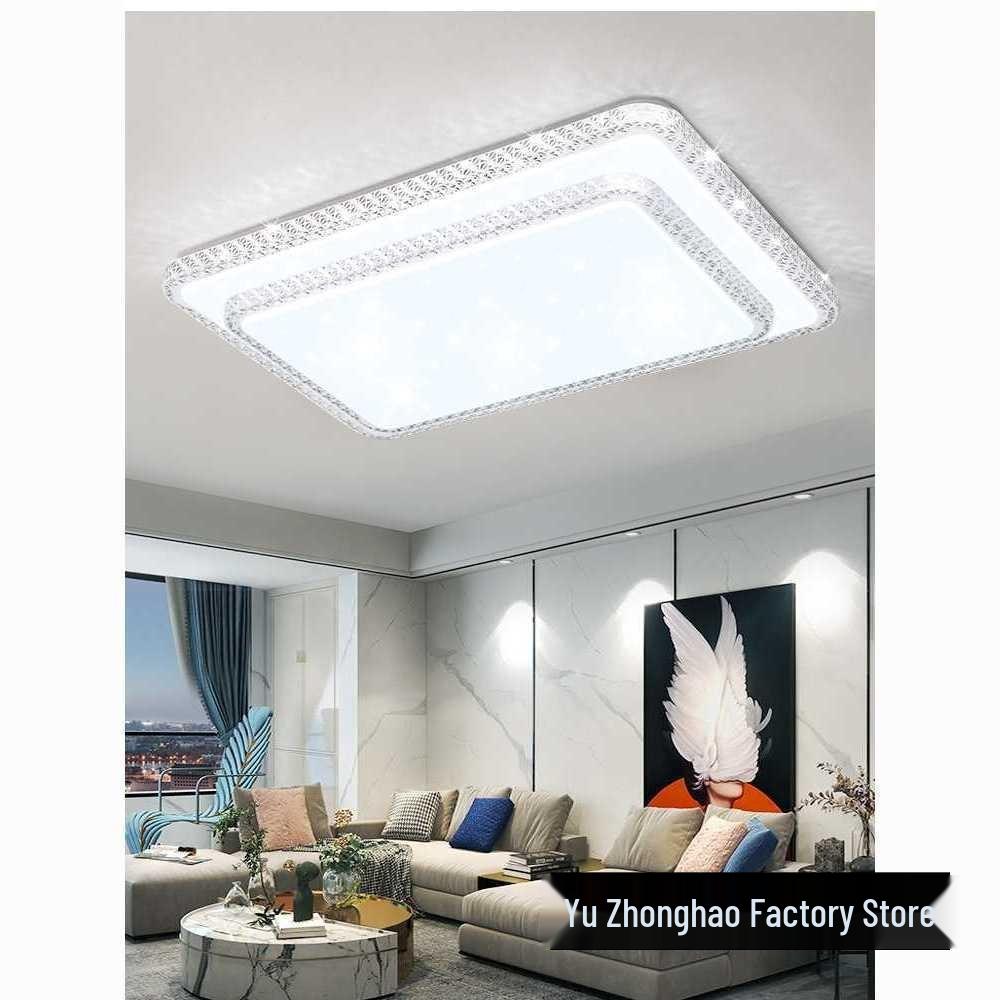 Modern Luxury Faux Crystal Chandelier: Round Ceiling Lamp for Living Room or Bedroom