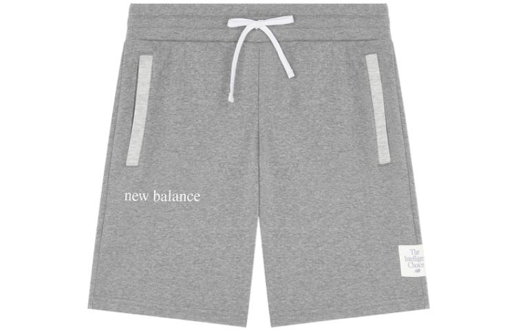 New Balance Men s Gray Lace-Up Shorts Gray AMS21552-HC S