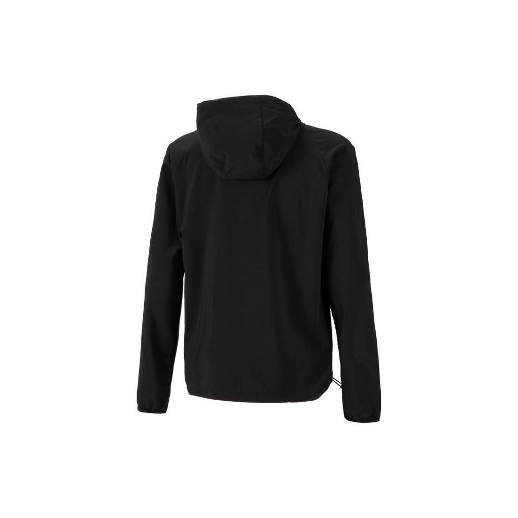 Puma Solid Color Zipper Hooded Woven Jacket Men Jackets Black 524156-01