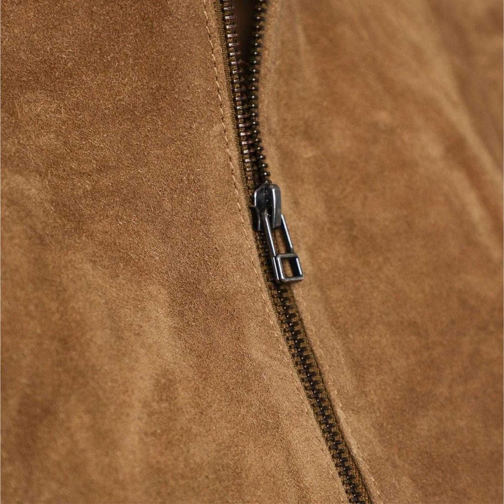 Elle Damen Moto Wildlederjacke