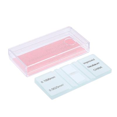 1 Pc Blood Cell Count Plate Glass Microscope Slide With Grid Counting Chambers