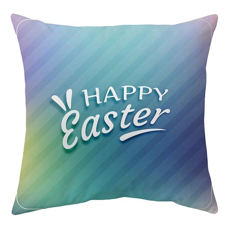 Happy Easter Decoration For Home  Rabbit Eggs Pillowcase Bunny   Supplies Party Favor Gifts 45*45cm