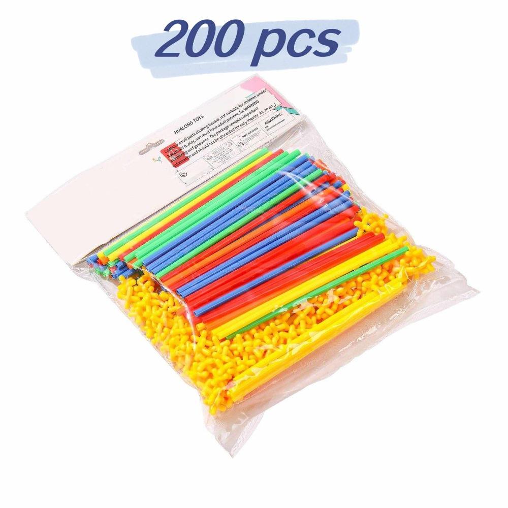 Straw Builder Toys Construction Engineering Toys Fine Tube Building Blocks Toys, Educational Toys DIY Gifts For Boys And Girls
