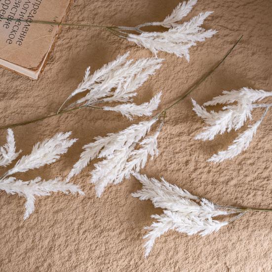 6 Pcs Snowy Branches Artificial Tree Picks Frosted Fake Plants Stems for Crafts Wreaths Winter Home Kitchen Table Decor