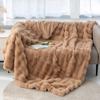 Ins Solid Color Faux Rabbit Fleece Blankets Fluffy Soft Warm Throw Blanket Nap Blanket For Couch Sofa Office Bed Camping Travel