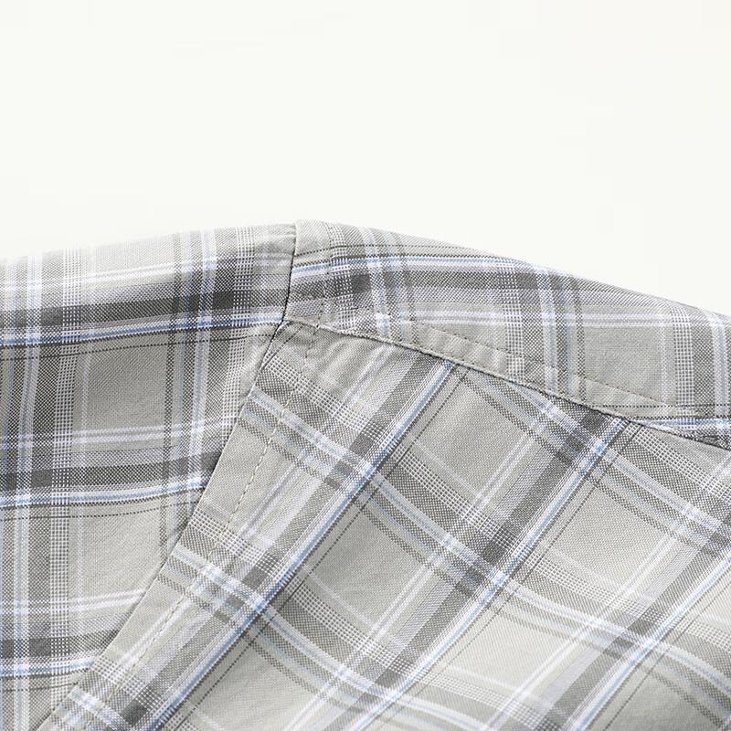 Men's Plus Size Plaid Short Sleeve Shirt
