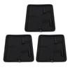 3pcs Scissors Holder Pouch Large Capacity Lightweight Portable Black Scissors Bag for Salon Barber Stores