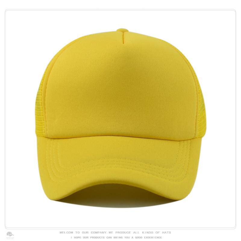 Sponge Baseball Cap, Mesh Cap, Outdoor Sun Protection, Breathable Men's and Women's Whiteboard Hat