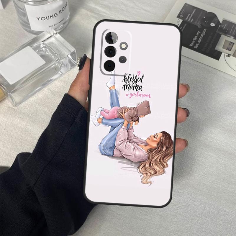 Baby Mom Daughter Girl Son Dad Case For Samsung Galaxy A53 A33 A23 A13 A14 A24 A34 A54 A52 A32 A22 A12 A51 A71 A21S Cover