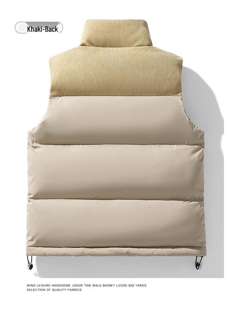 Unisex Winter Stand Collar Sleeveless Vest: Trendy, Loose Sport Casual Jacket