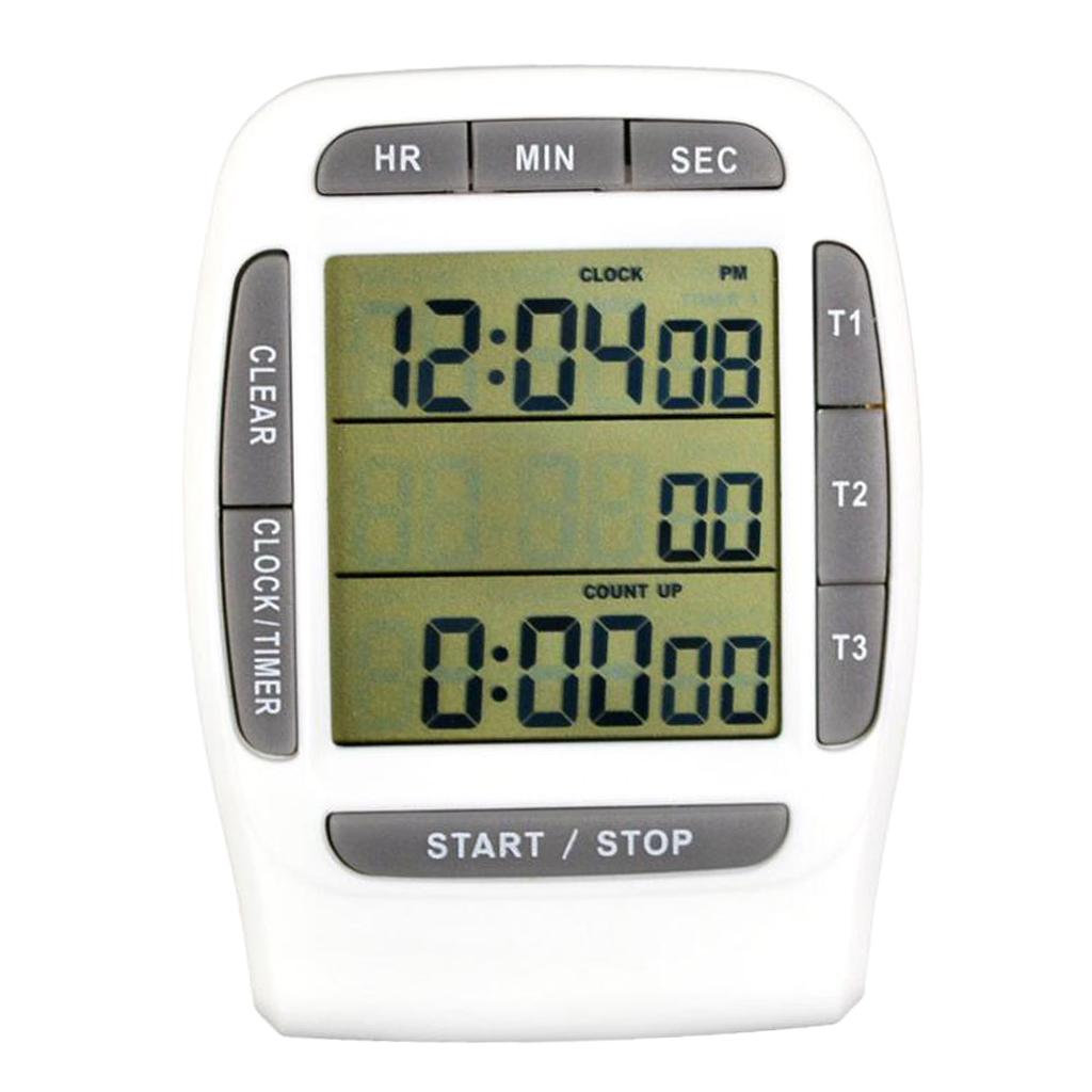 

Mini Timer Kitchen Cooking Timer Alarm Large Screen Electronic Memory серый