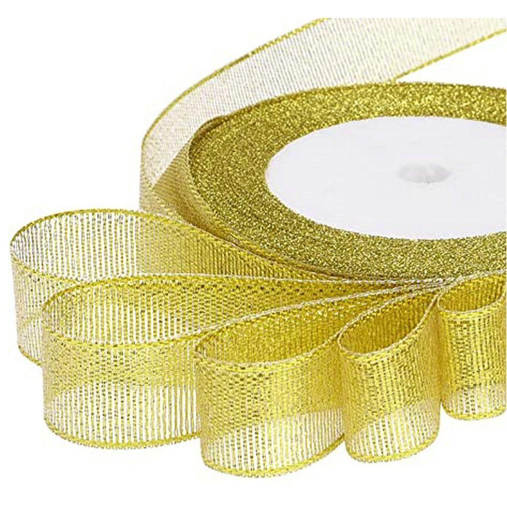 22M Double Face Ribbon Glitter Craft Decoration Universal Gift Wrapping  Christmas