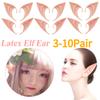 3-10Pair Fairy Pixie Ears Fake Ears Latex Masquerade Accessories Soft Pointed Ear Tips for Halloween Anime Elven Vampire Party