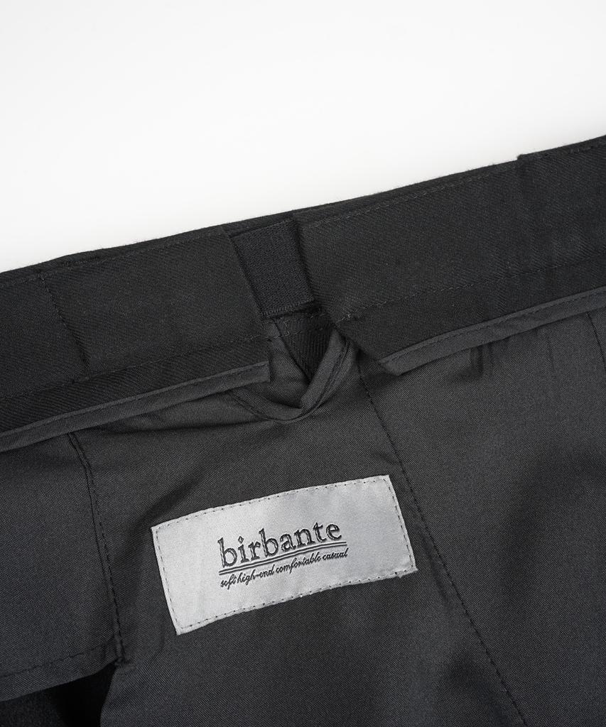 BIRBANTE Spandex Hidden Elastic Waist Slacks - Black