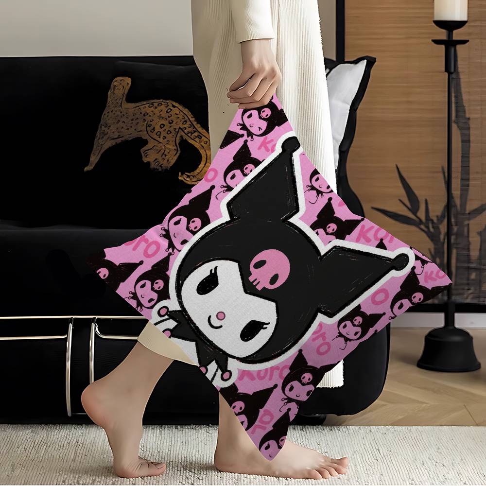 Cute Cartoon K-Kuromi Pillow Anime Pillow Sofa Bed Head Pillow Cover Cushion Cover 45x45 cm Fashion
