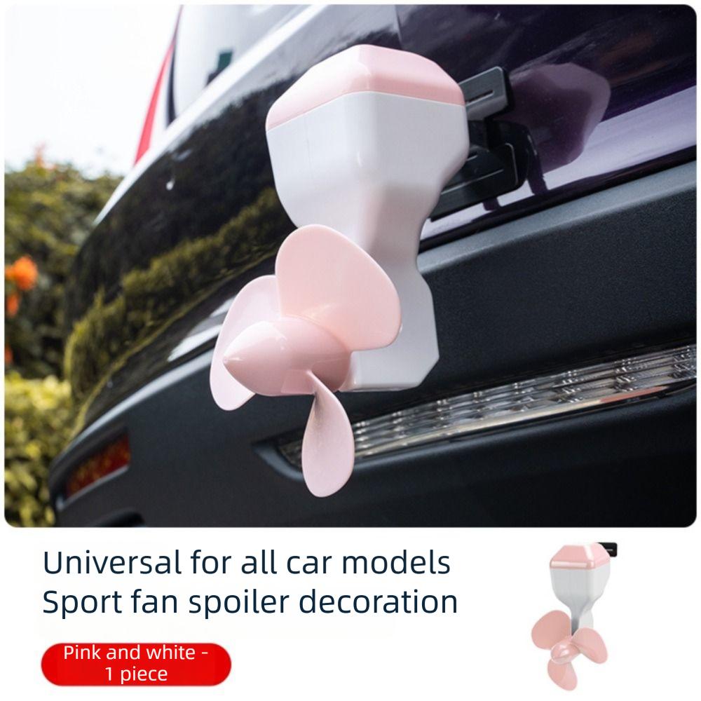 Angle Adjustable Rear Bumper Decorations Self-sticking Propeller Shaped Ornament Tail Decor