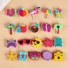 20pcs Summer Beach Theme Shoe Charms Flamingo Coconut Tree Aloha Hawaiian Birthday Party Decoration PVC DIY Shoe Bracelets Gifts
