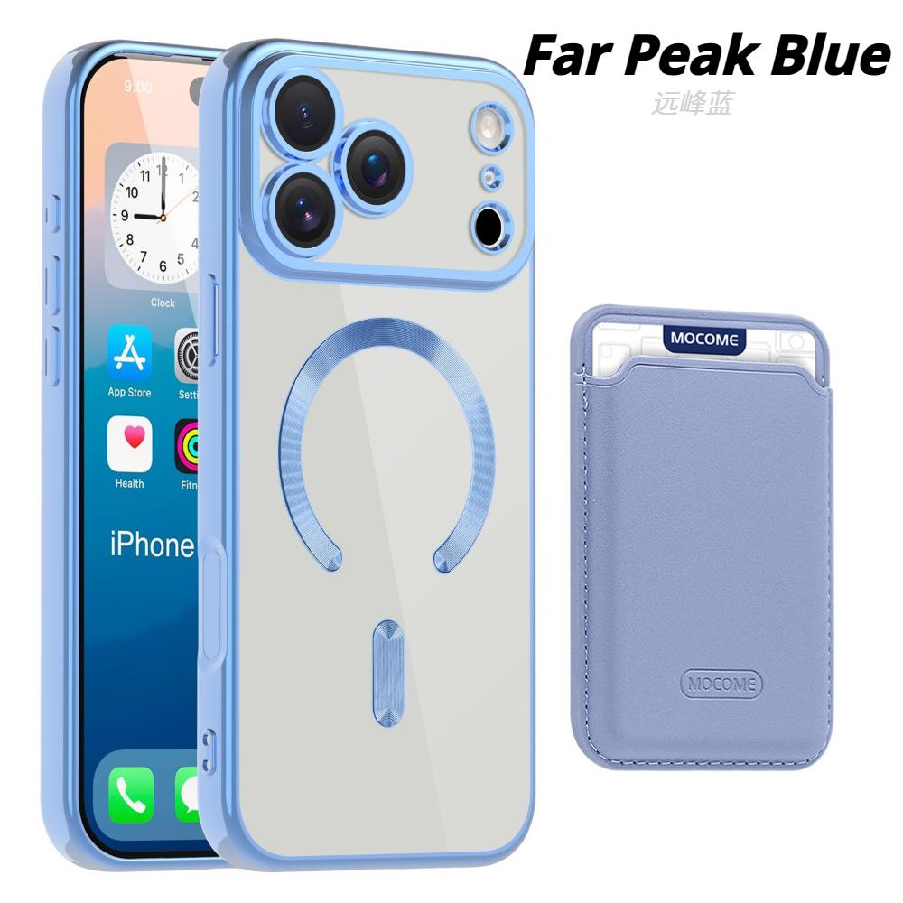 Magnetic Leather Transparent Flip Wallet Case For iPhone 17Air/16 pro Max 15 14/13/12/11 with Card Holder Bumper Bag Built-in Stand