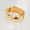 Interlocking Ring Open Bangle - European & American Light Luxury Design for Women