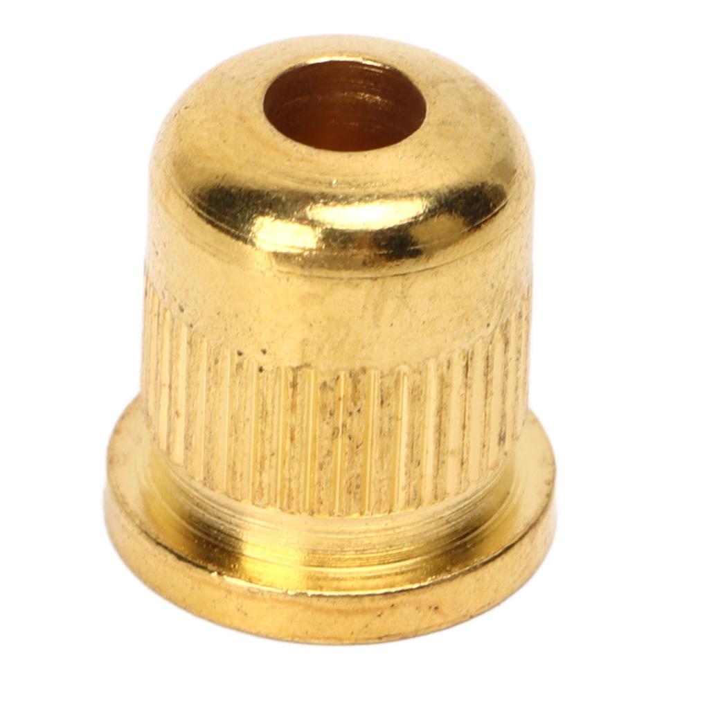8PCS Guitar String Ferrule Alloy Compact Bass Through Body Buckle for Replacement