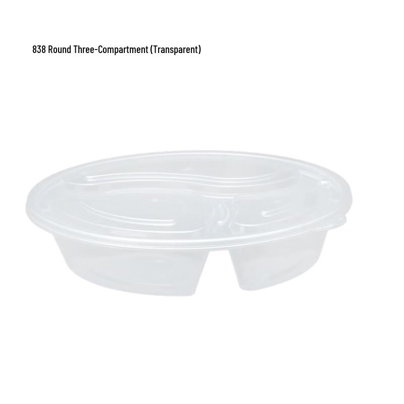 Disposable Round Divided Takeaway Container