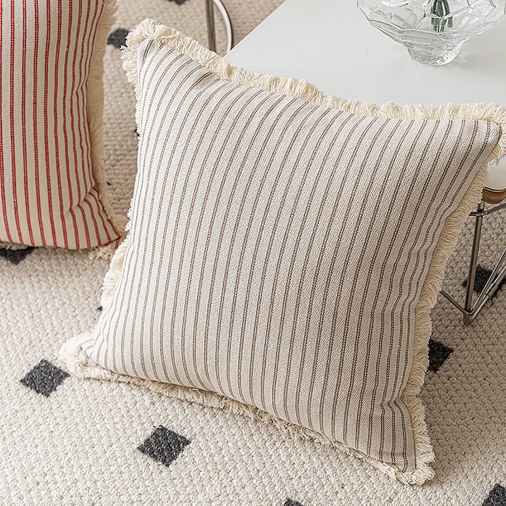 Double Sided Striped Decorative Pillowcase (pillow Core Not Included)