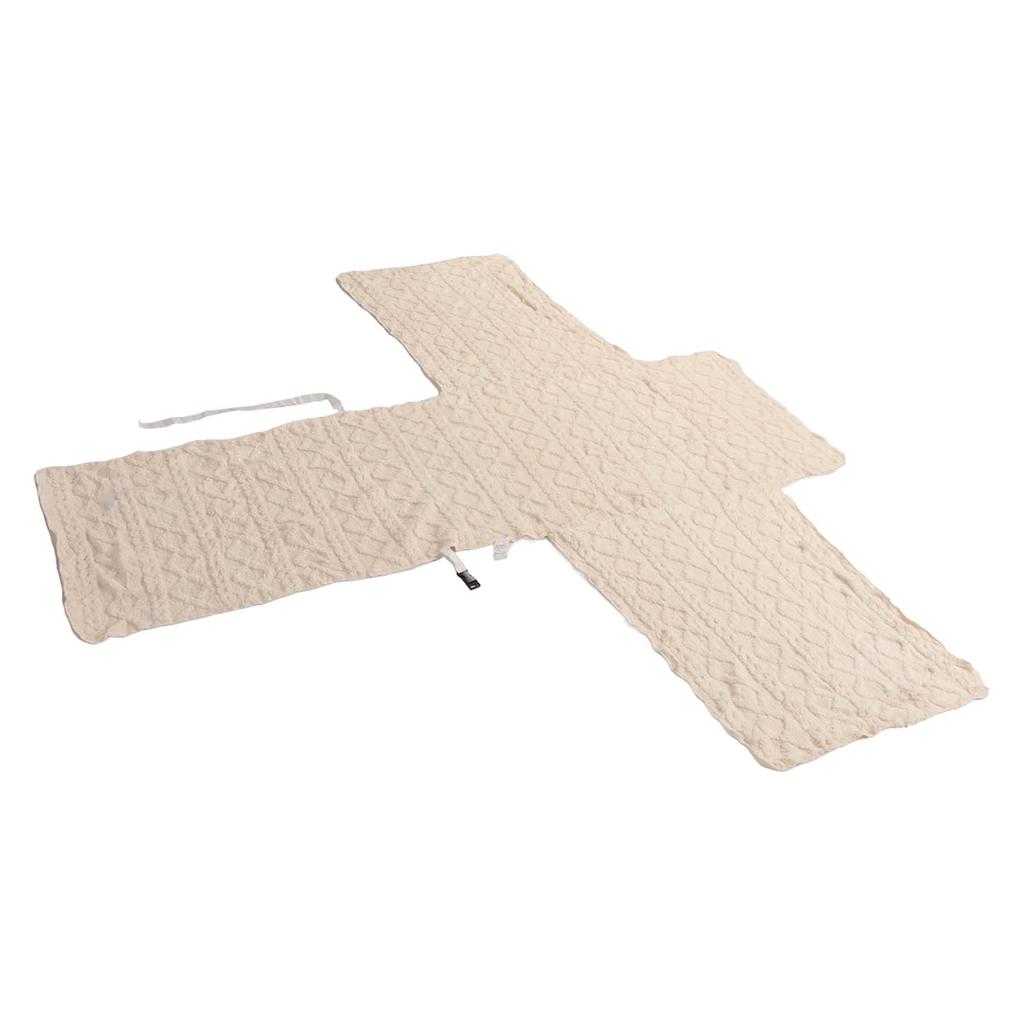 Sesselbezug Dick T-Form Beige Rutschfest Wendbar Sicher Einzelsofabezug für Familie