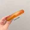 Fashion Elliptical Leopard Print Hair Clip PVC Arc Spring Clip Korean Style Headwear Large Hairpin Daily