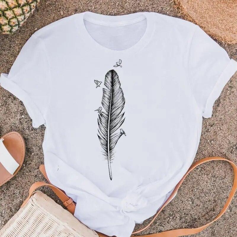 Женские футболки в стиле фламинго — фото 27