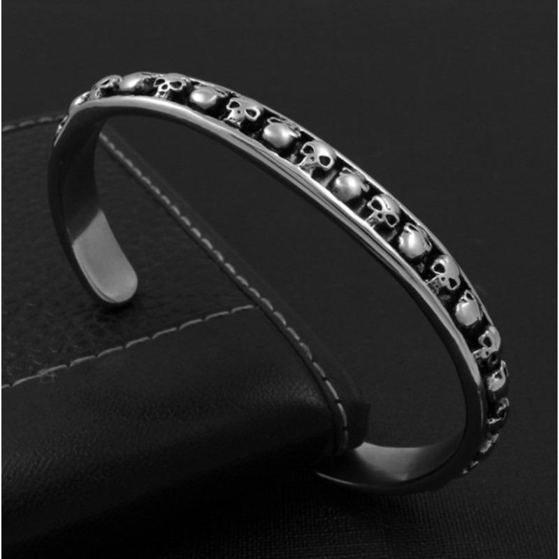 

Европейская и американская мода Доминирующий тотем Череп Браслет Персонализированный Мужской Панк-браслет