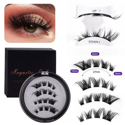 Magnetic 3D Eyelashes - Glue-Free, Super Natural, 4 Magnets