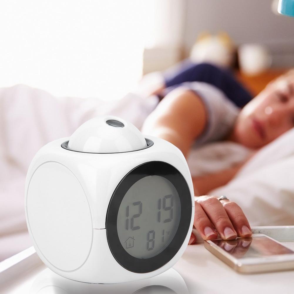 Modern Fashionable Clearance Projection Alarm Clock Digital LCD Voice Talking Clock