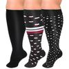 Plus Size Compression Socks Fat Large Leg Sports Socks Running Cycling Fat Calf Stockings Pressure Leg Fitness Varicose Veins