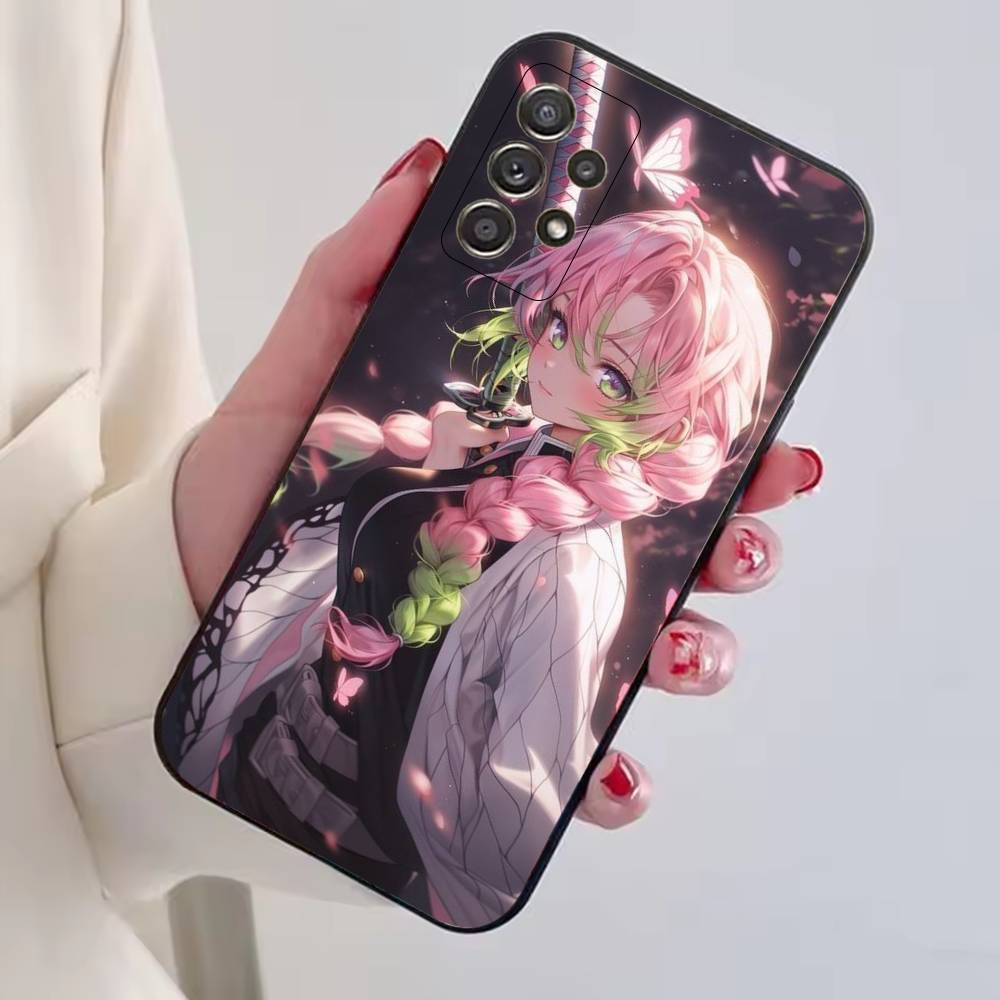 Hot Anime Demon Slayer Hard Phone Case For Samsung S25,S24,S21,S22,S23,S30,Ultra,S20,Plus,Fe,Soft Silicone Black Cover