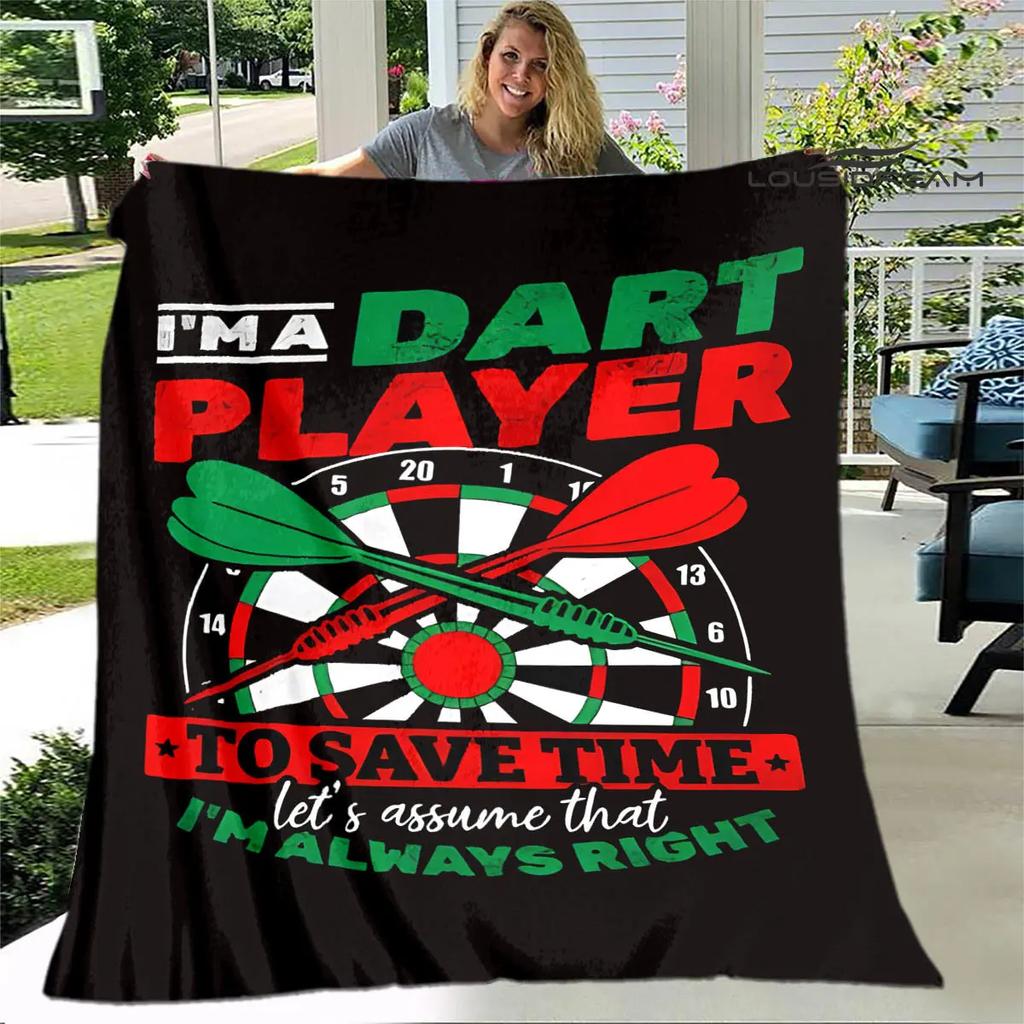 Sports dart target printing blanket warming Warm Pretty Flannel Soft Comfortable Home Travel Blanket
