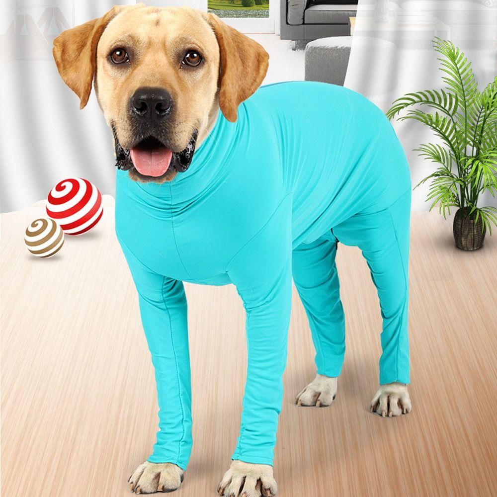 Long-sleeved Dog Pajamas Breathable Dog Soothing Clothes Dog Coat Four Legged Clothes  Home Wear