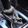 Decoration Car Interior Ornaments Rear View Mirror Hanging Car Pendant Metal Boxing Gloves