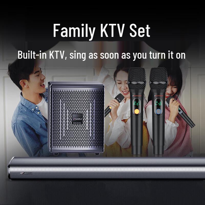 SANSUI DV-93B Home KTV Soundbar System CN Plug (adapter Included)