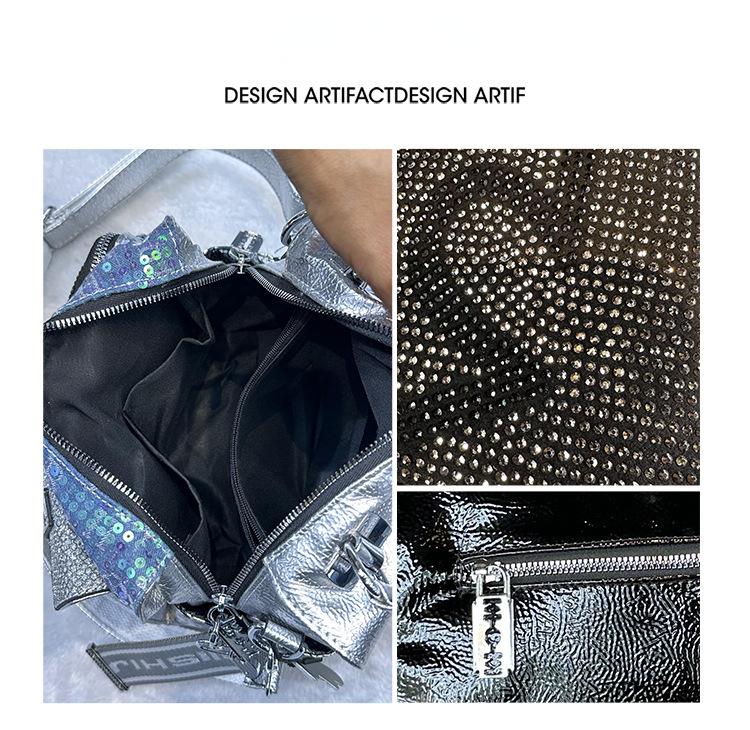 Модная сумка с блестками — фото 12