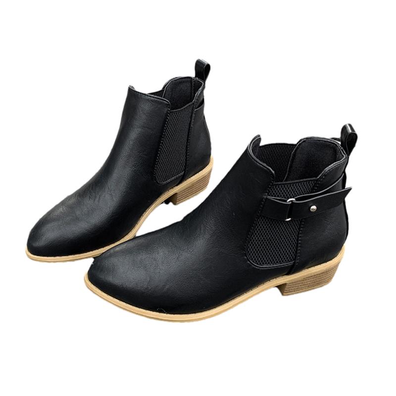 fashion Women Ankle Chelsea Boots Flats Shoes 2024 Winter Designer New Fashion Party Shoes Sexy Walking Dress Trend Chaussures Femme