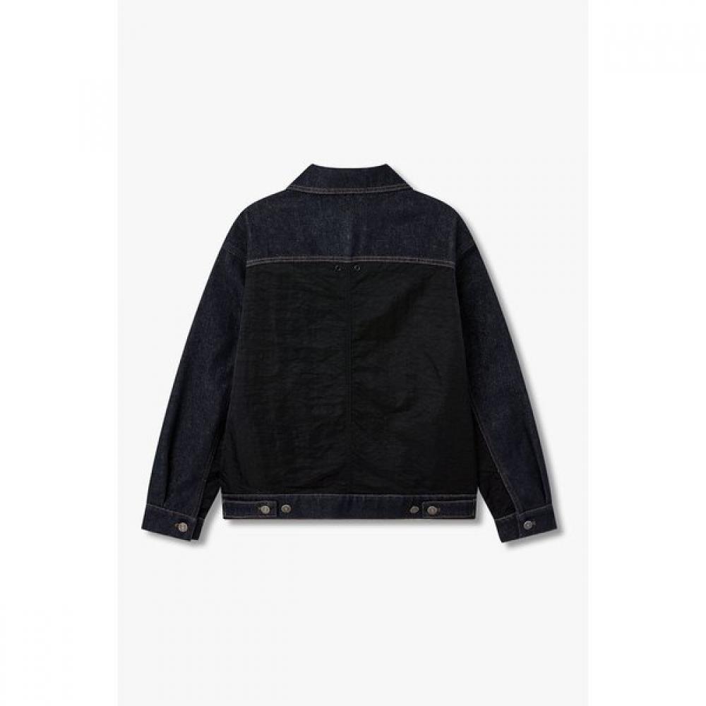 Voice Of Voices Woven Mix Washed Denim Jacket 7156310004