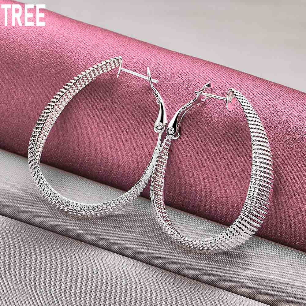 Cercei piercing țesuți din argint 925 Bijuterii de nuntă la modă