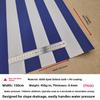 Thickened Waterproof Plain Weave Sunshade Retractable Striped Rain Canopy Fabric Outdoor Sun Blocking Rainproof Material 600D...