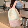 Schoolbag for Children Elementary School Students  Girls Striped Junior High School Students Small Backpack