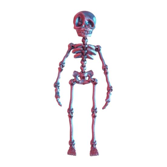 Halloween Locker Accessories Dancing Skeleton Aquarium Bubbler, Dynamic Fish Tank Ornament, Holiday Party Favors 3D Printed Articulated Skull