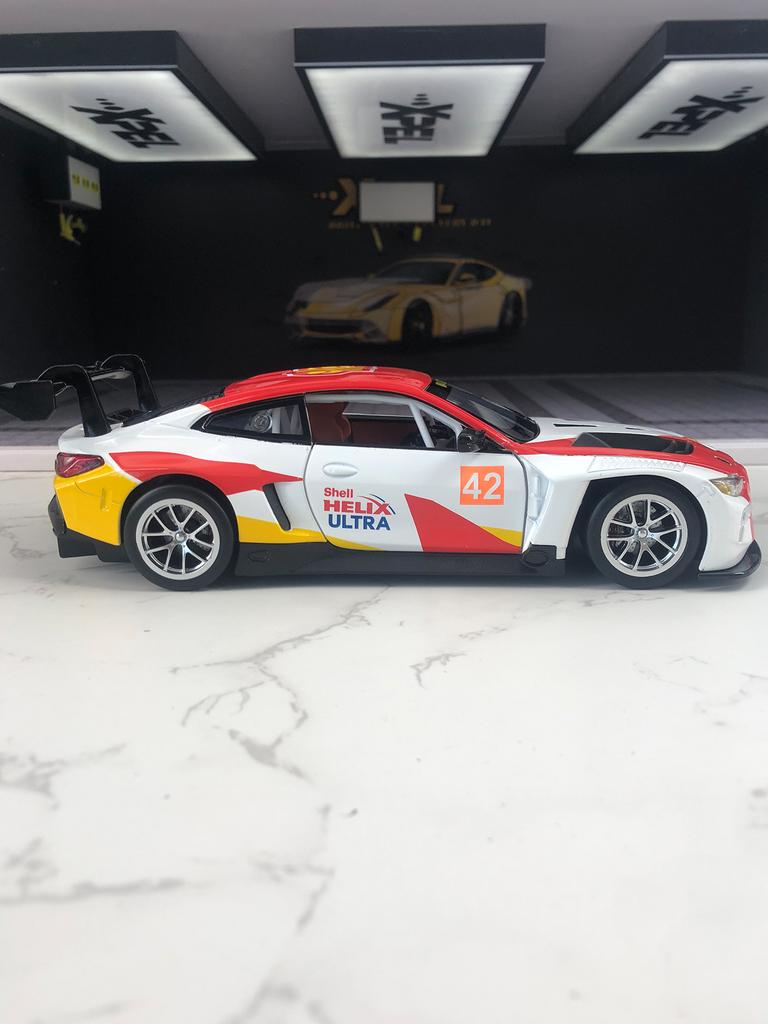 CCA 1:24  BMW M4 GT3 model car, zinc alloy metal ornament, collectible gift car