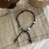 Herbstarmband aus gestricktem Pool-Stoff: Buntes Handgefertigtes Glasperlen Gewebtes Lanyard Anhänger Zubehör.