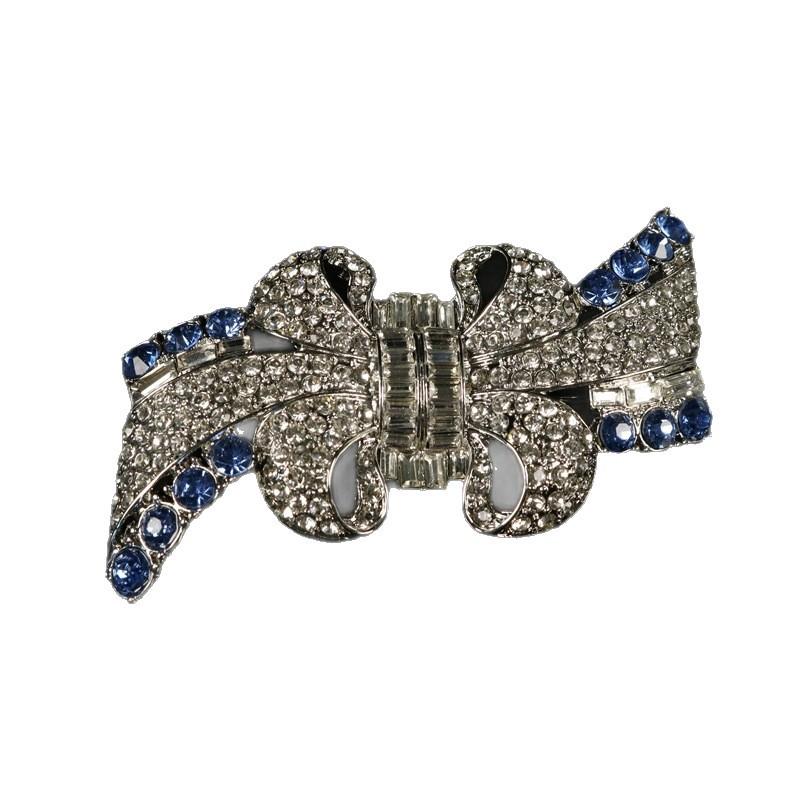 Heavy Industry Brooch Densely Inlaid with Diamonds Smart Bow Corsage Fashion High-end Accessories Wholesale